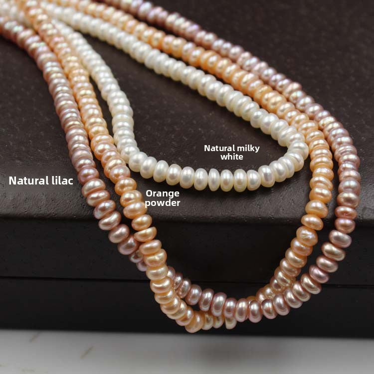 1228 natural freshwater pearls 5-9mm strong light flat beads DIY jewelry accessories handmade beaded loose beads