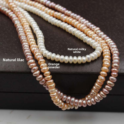 1228 natural freshwater pearls 5-9mm strong light flat beads DIY jewelry accessories handmade beaded loose beads